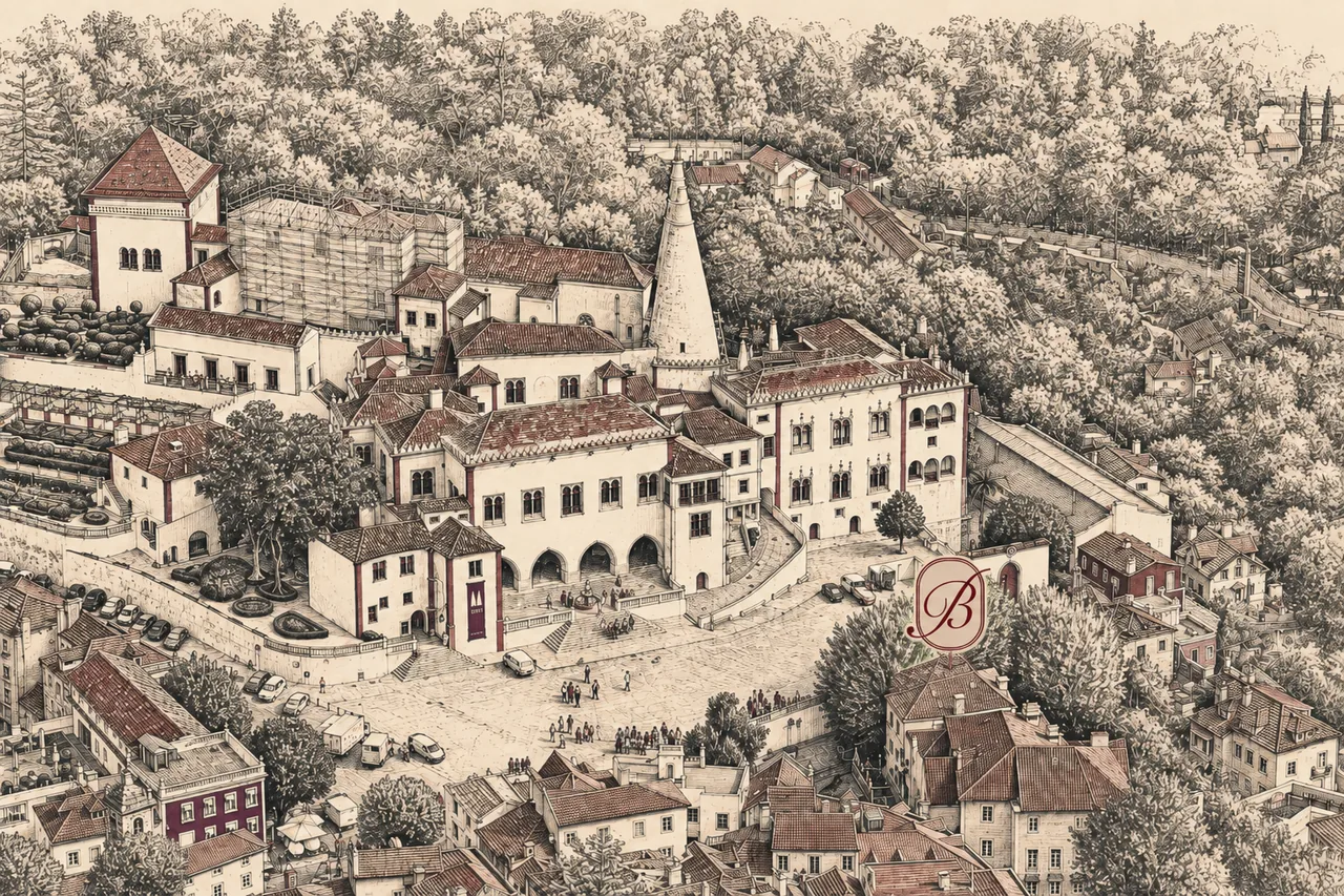 Sintra National Palace — Baron's Corner location